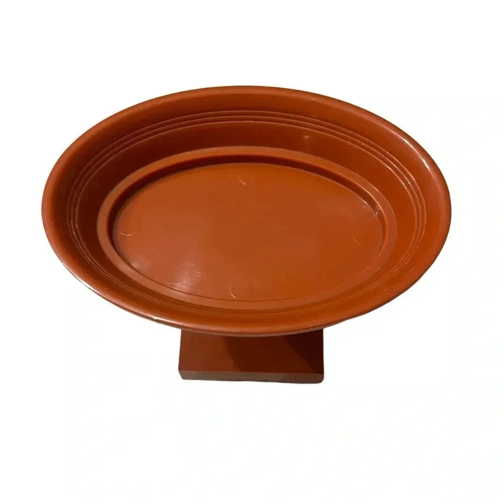 Vintage Red Art Deco Bathroom Soap Dish Holder MCM